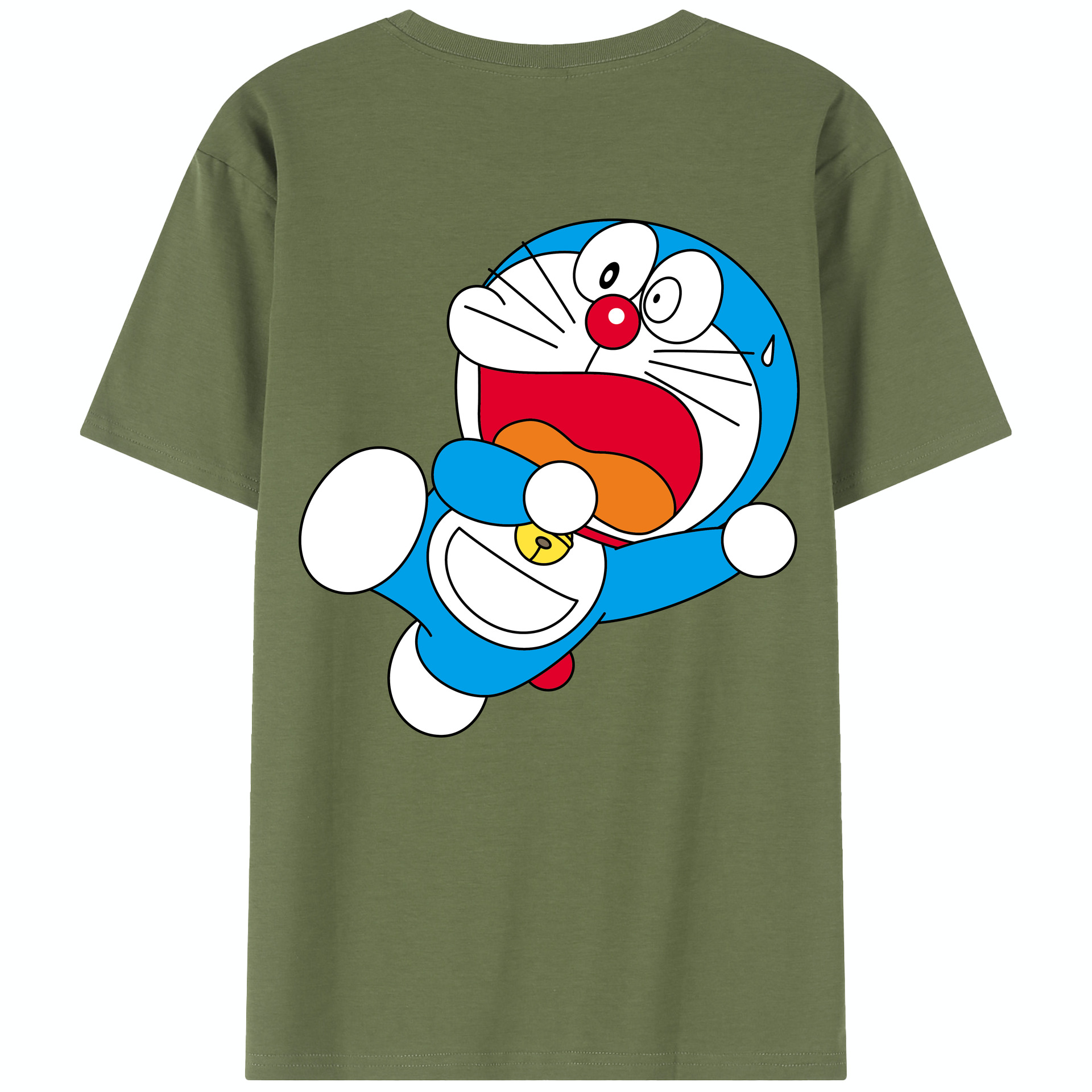 （画像用） ドラえもん Doraemon 綿100％半袖Tシャツ（背面プリント）